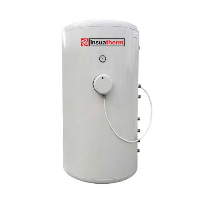 Termoacumulador 300 L Insuatherm inox 444 2 serpentinas em baixo Termoacumulador 300 L Insuatherm inox 444 2 serpentinas em baixo