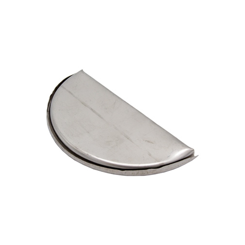 Topo final inox 304 basso 0,5 mm para caleira Topo final inox 304 basso 0,5 mm para caleira