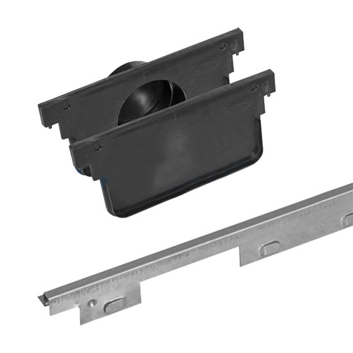 Topo terminal PE-HD 130 x 95 mm para canal drenagem Topo terminal PE-HD 130 x 95 mm para canal drenagem