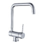 Torneira bancada com bica rebatível