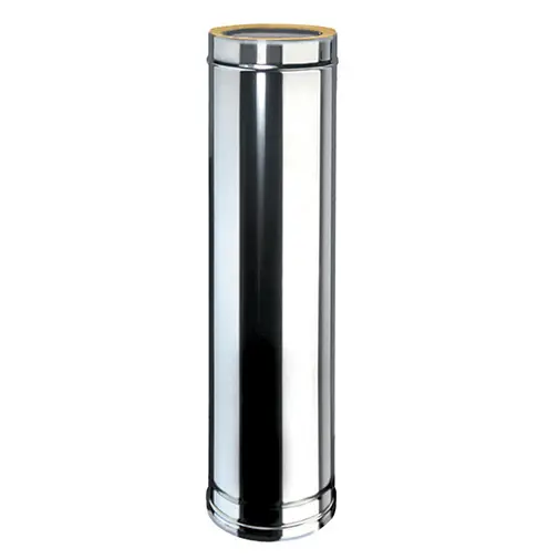 Tubo rígido parede dupla inox 304 Expo Inox 1 m 150/200 mm Tubo rígido parede dupla inox 304 Expo Inox 1 m 150/200 mm
