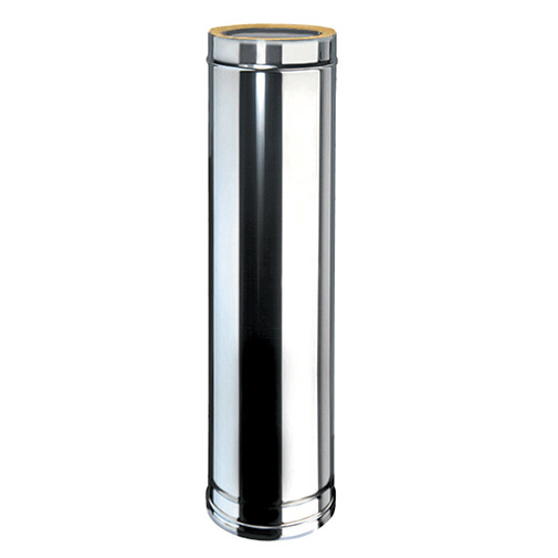 Tubo rígido parede dupla inox 304 Expo Inox 1 m 80/130 mm Tubo rígido parede dupla inox 304 Expo Inox 1 m 80/130 mm