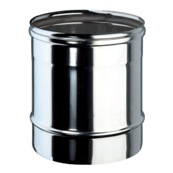 Tubo rígido parede simples inox 304 Expo Inox 0,25 m 125 mm