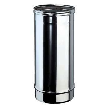 Tubo rígido parede simples inox 304 Expo Inox 0,5 m 80 mm