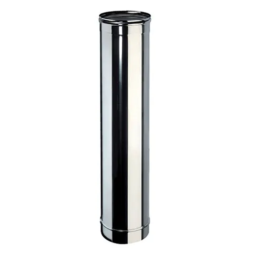 Tubo rígido parede simples inox 304 Expo Inox 1 m 130 mm Tubo rígido parede simples inox 304 Expo Inox 1 m 130 mm