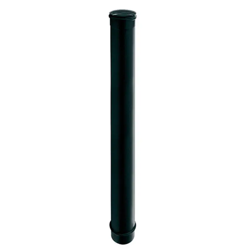 Tubo rígido parede simples inox 316L preto Expo Inox 1 m 80 mm Tubo rígido parede simples inox 316L preto Expo Inox 1 m 80 mm
