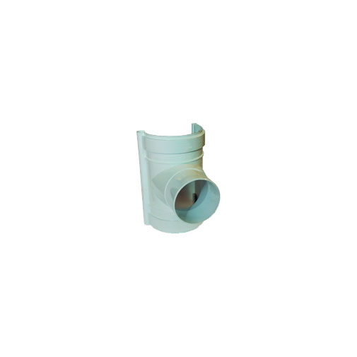 União PVC 125/90 mm branca com descarga para caleira União PVC 125/90 mm branca com descarga para caleira