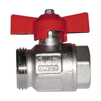 Válvula esfera Ivar 1" F x 1.1/4" M vermelha para coletor distribuição Válvula esfera Ivar 1" F x 1.1/4" M vermelha para coletor distribuição