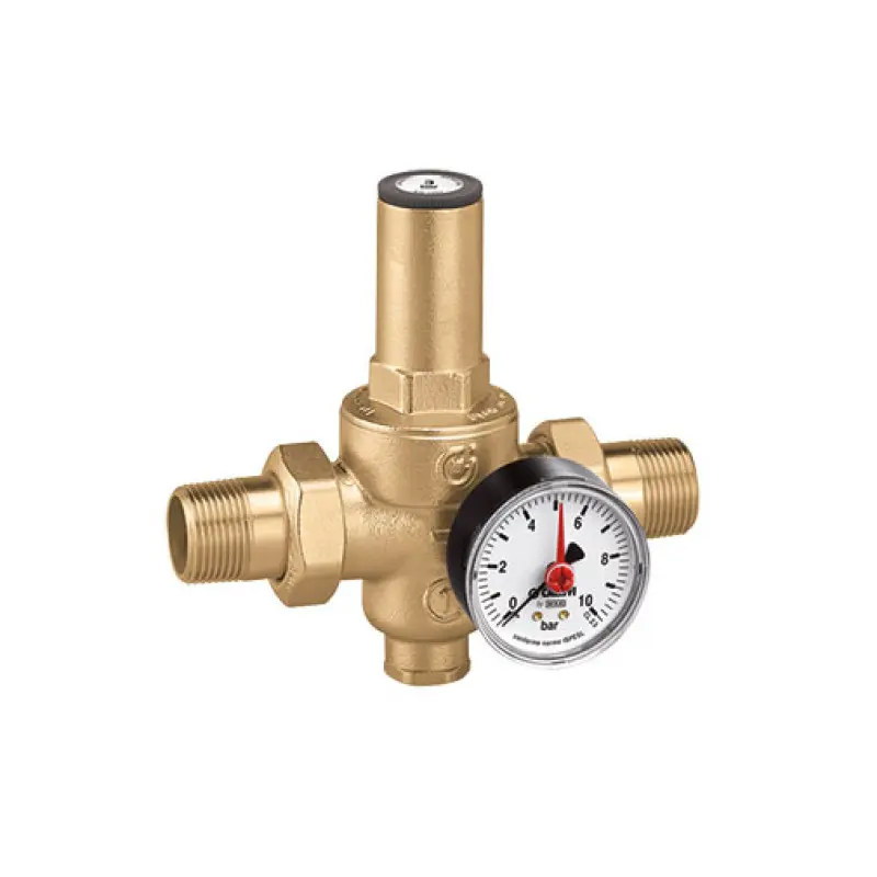 Válvula redutora pressão Caleffi 1.1/4" MM com cartucho extraível e manómetro Válvula redutora pressão Caleffi 1.1/4" MM com cartucho extraível e manómetro