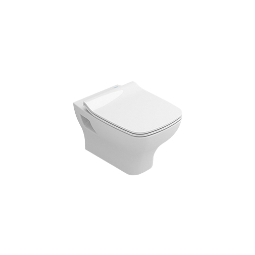 Sanita suspensa Sanitana Pop Square rimless com descarga horizontal Sanita suspensa Sanitana Pop Square rimless com descarga horizontal