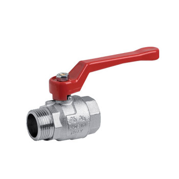 Válvula esfera latão 1/2" MF com manípulo comprido Válvula esfera latão 1/2" MF com manípulo comprido