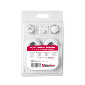 Kit tampões Insuatherm brancos para radiadores alumínio