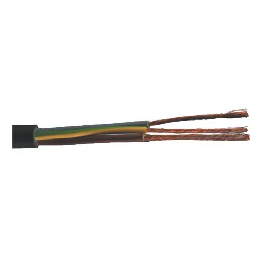 Cabo elétrico flexível FVV H05VV-F 4G1,5 preto Cabo elétrico flexível FVV H05VV-F 4G1,5 preto