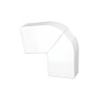 Ângulo plano variável Efapel Série 10 20 x 12,5 mm branco