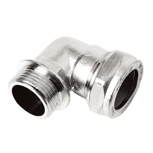Joelho 90º bicone Flowflex 15 mm x 3/4" M Joelho 90º bicone Flowflex 15 mm x 3/4" M