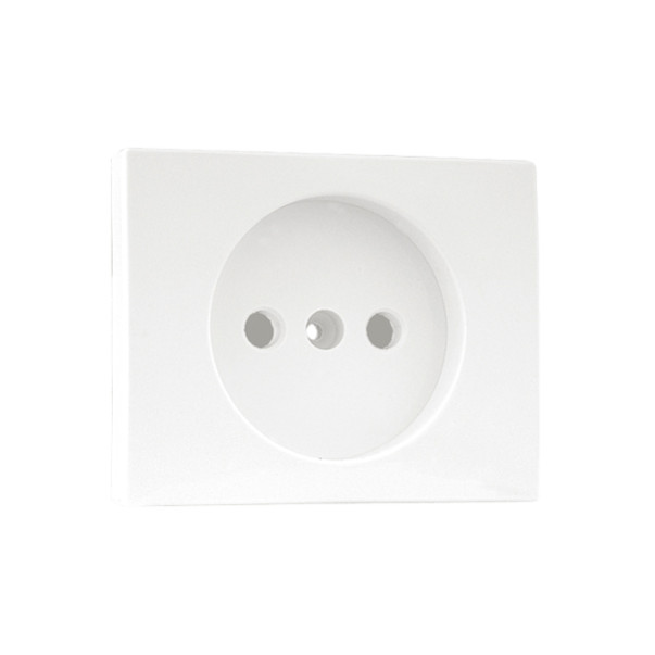 Centro Efapel Série Sirius 70 branco para tomada 2P+T com tampa Centro Efapel Série Sirius 70 branco para tomada 2P+T com tampa