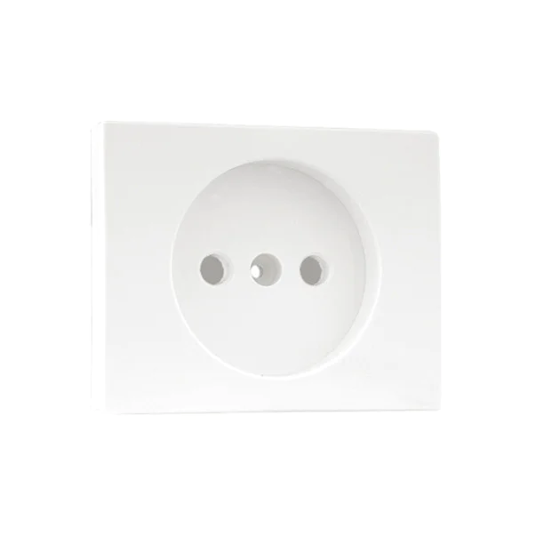 Centro Efapel Série Sirius 70 branco para tomada 2P+T com tampa Centro Efapel Série Sirius 70 branco para tomada 2P+T com tampa