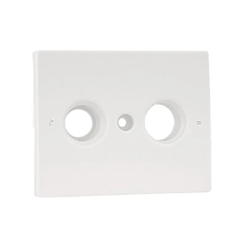 Centro Efapel Série Sirius 70 branco para tomada multimarca R-TV 2 saídas Centro Efapel Série Sirius 70 branco para tomada multimarca R-TV 2 saídas