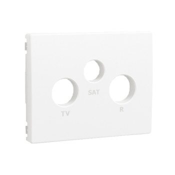 Centro Efapel Série Sirius 70 branco para tomada R-TV-SAT Centro Efapel Série Sirius 70 branco para tomada R-TV-SAT