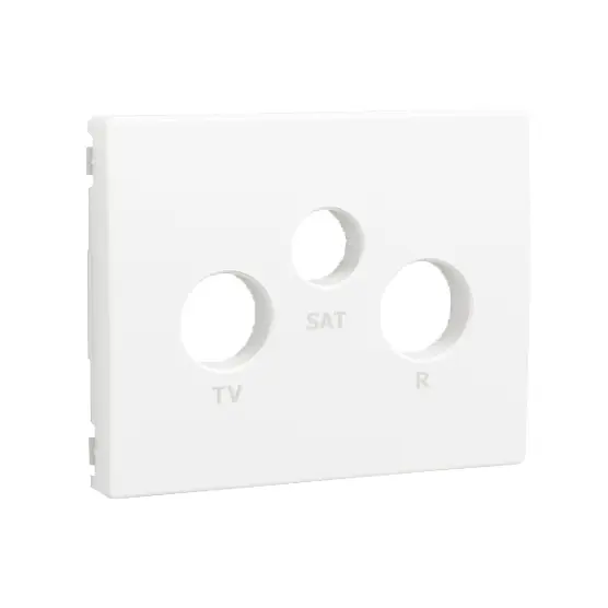 Centro Efapel Série Sirius 70 branco para tomada R-TV-SAT Centro Efapel Série Sirius 70 branco para tomada R-TV-SAT