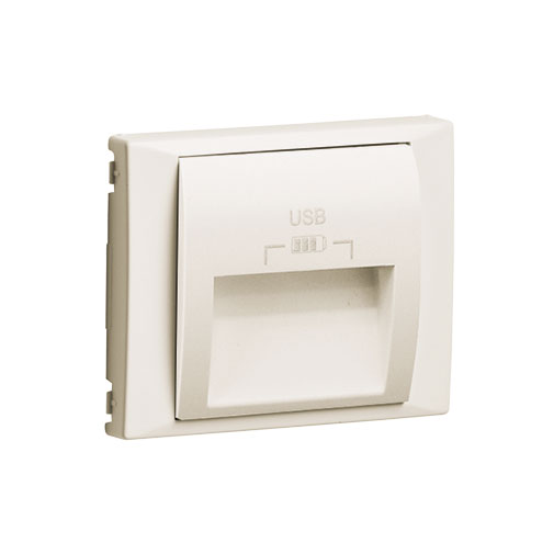 Centro Efapel Série Sirius 70 marfim para carregador duplo USB Centro Efapel Série Sirius 70 marfim para carregador duplo USB
