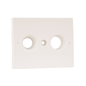 Centro Efapel Série Sirius 70 marfim para tomada multimarca R-TV 2 saídas Centro Efapel Série Sirius 70 marfim para tomada multimarca R-TV 2 saídas