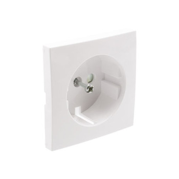 Centro schuko Efapel Série Logus 90 branco com obturador Centro schuko Efapel Série Logus 90 branco com obturador