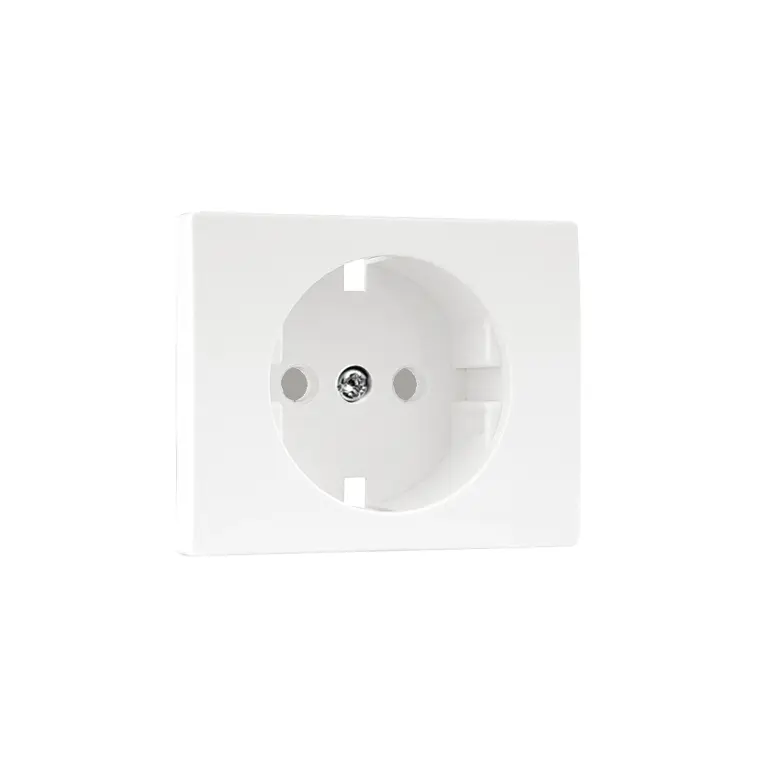 Centro schuko Efapel Série Sirius 70 branco com obturador