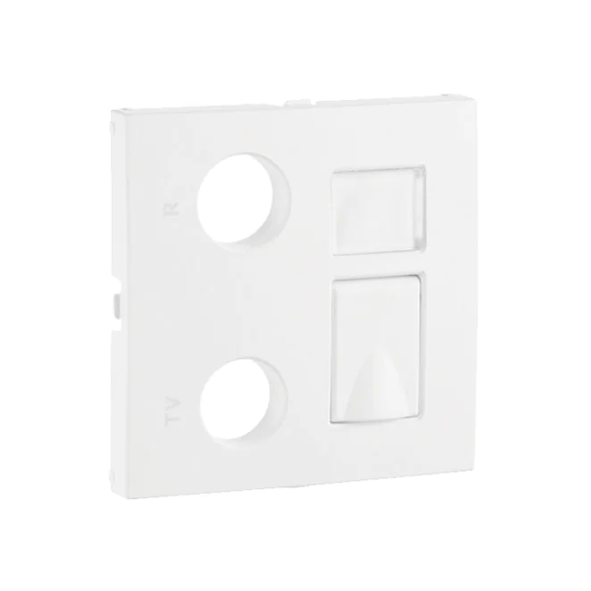 Centro tomada mista Efapel Série Logus 90 marfim R-TV-RJ 45/R-TV-RJ 45-FO Centro tomada mista Efapel Série Logus 90 marfim R-TV-RJ 45/R-TV-RJ 45-FO