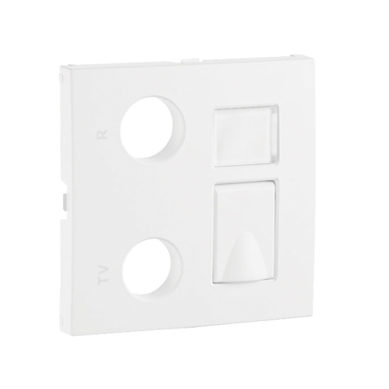 Centro tomada mista Efapel Série Logus 90 R-TV-RJ 45/R-TV-RJ 45-FO marfim Centro tomada mista Efapel Série Logus 90 R-TV-RJ 45/R-TV-RJ 45-FO marfim