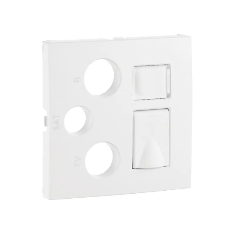 Centro tomada mista Efapel Série Logus 90 R-TV-SAT-RJ 45/R-TV-SAT-RJ 45-FO branco Centro tomada mista Efapel Série Logus 90 R-TV-SAT-RJ 45/R-TV-SAT-RJ 45-FO branco