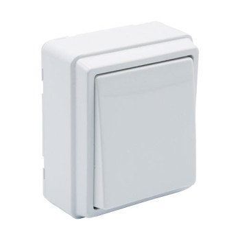 Comutador escada duplo Efapel Série 3700 branco Comutador escada duplo Efapel Série 3700 branco