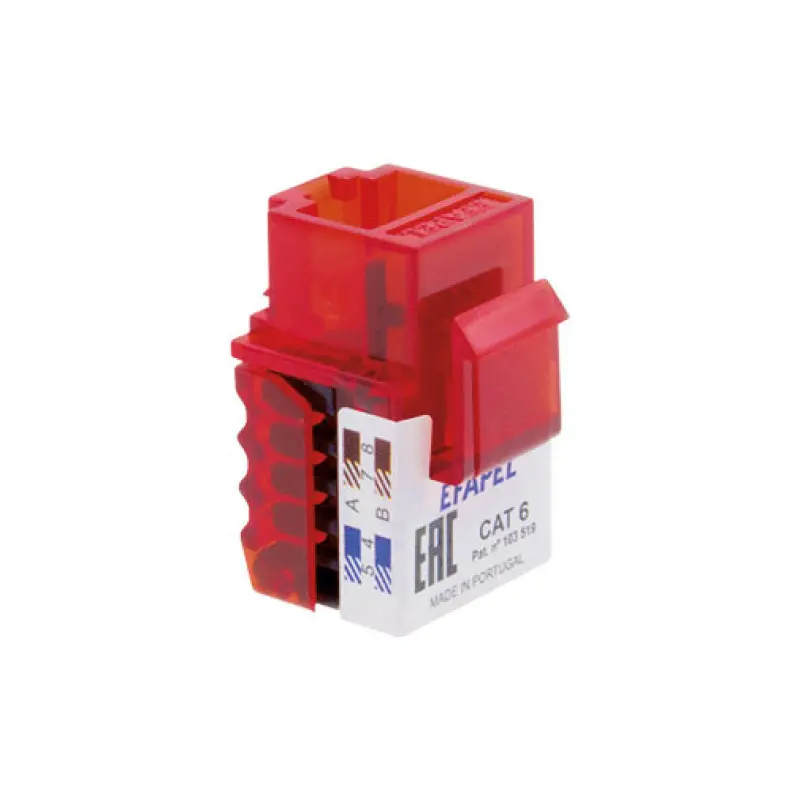 Conector Efapel Sére MEC 21 RJ 45 CAT.6 UTP Conector Efapel Sére MEC 21 RJ 45 CAT.6 UTP