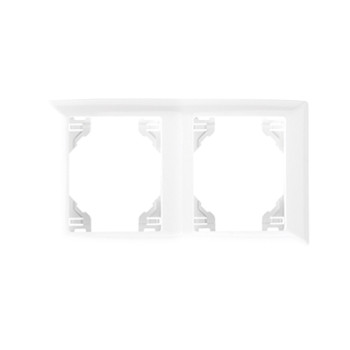 Espelho duplo horizontal Efapel Série Sirius 70 branco Espelho duplo horizontal Efapel Série Sirius 70 branco