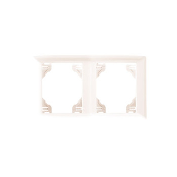 Espelho duplo horizontal Efapel Série Sirius 70 marfim Espelho duplo horizontal Efapel Série Sirius 70 marfim