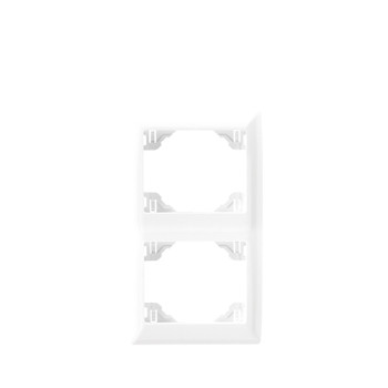 Espelho duplo vertical Efapel Série Sirius 70 branco Espelho duplo vertical Efapel Série Sirius 70 branco