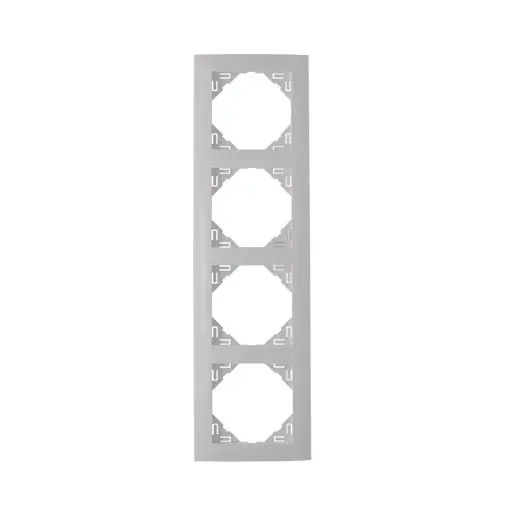 Espelho quádruplo vertical Efapel Série Sirius 70 branco Espelho quádruplo vertical Efapel Série Sirius 70 branco