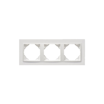 Espelho triplo Efapel Série Quadro 45 branco