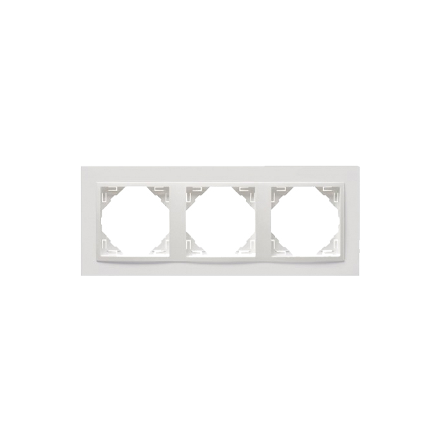 Espelho triplo Efapel Série Quadro 45 branco Espelho triplo Efapel Série Quadro 45 branco
