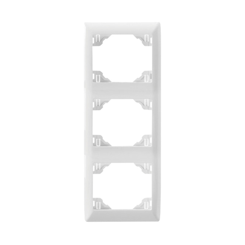 Espelho triplo vertical Efapel Série Sirius 70 branco Espelho triplo vertical Efapel Série Sirius 70 branco