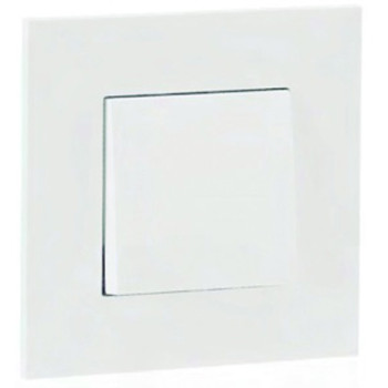 Interruptor unipolar Efapel Série Quadro 45 2 módulos branco