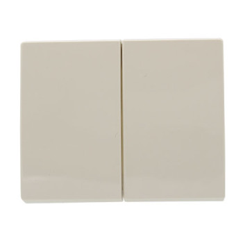 Tecla dupla Efapel Série Sirius 70 marfim