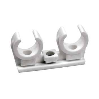 Abraçadeira PP dupla branco 8x0mm