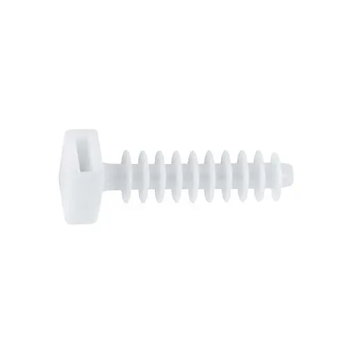Bucha fixação abraçadeira 8 mm branca