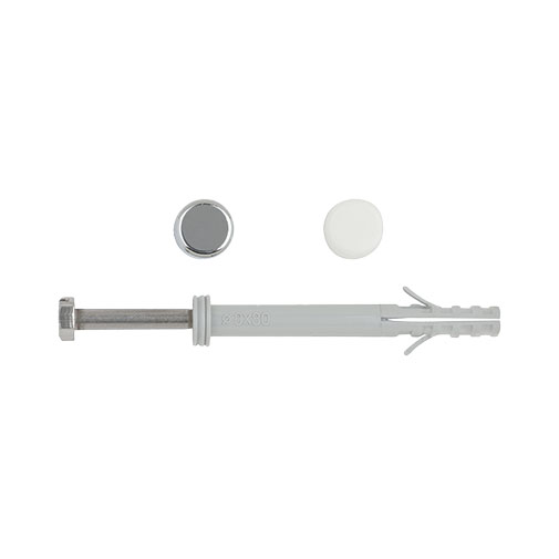 Kit fixação sanita/bidé com bucha comprida M6 x 80 mm Kit fixação sanita/bidé com bucha comprida M6 x 80 mm