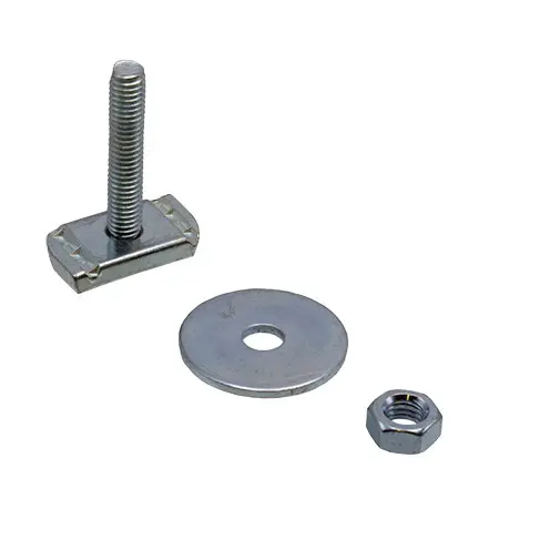 Parafuso M8 x 30 mm para calha perfurada 27 x 18 x 1,25 mm Parafuso M8 x 30 mm para calha perfurada 27 x 18 x 1,25 mm