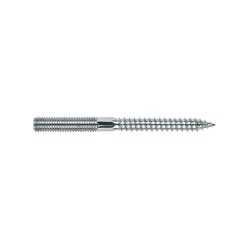 Parafuso zincado M8 x 130 mm com duas roscas Parafuso zincado M8 x 130 mm com duas roscas