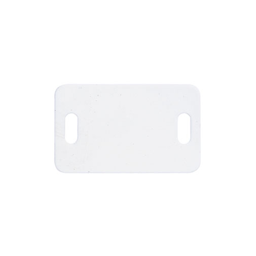 Placa identificação para abraçadeira serrilha branca Placa identificação para abraçadeira serrilha branca