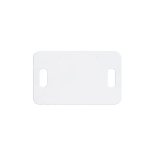 Placa identificação para abraçadeira serrilha branca Placa identificação para abraçadeira serrilha branca