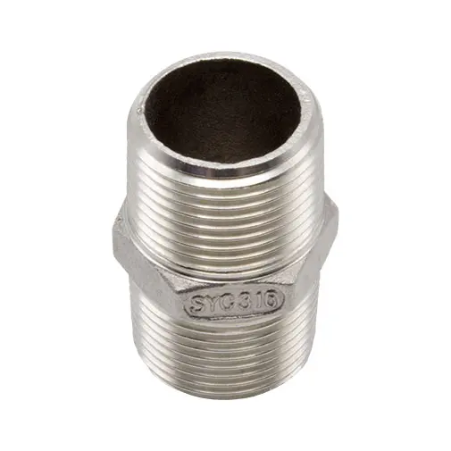 Casquilho duplo inox Atusa 1.1/2" M Casquilho duplo inox Atusa 1.1/2" M